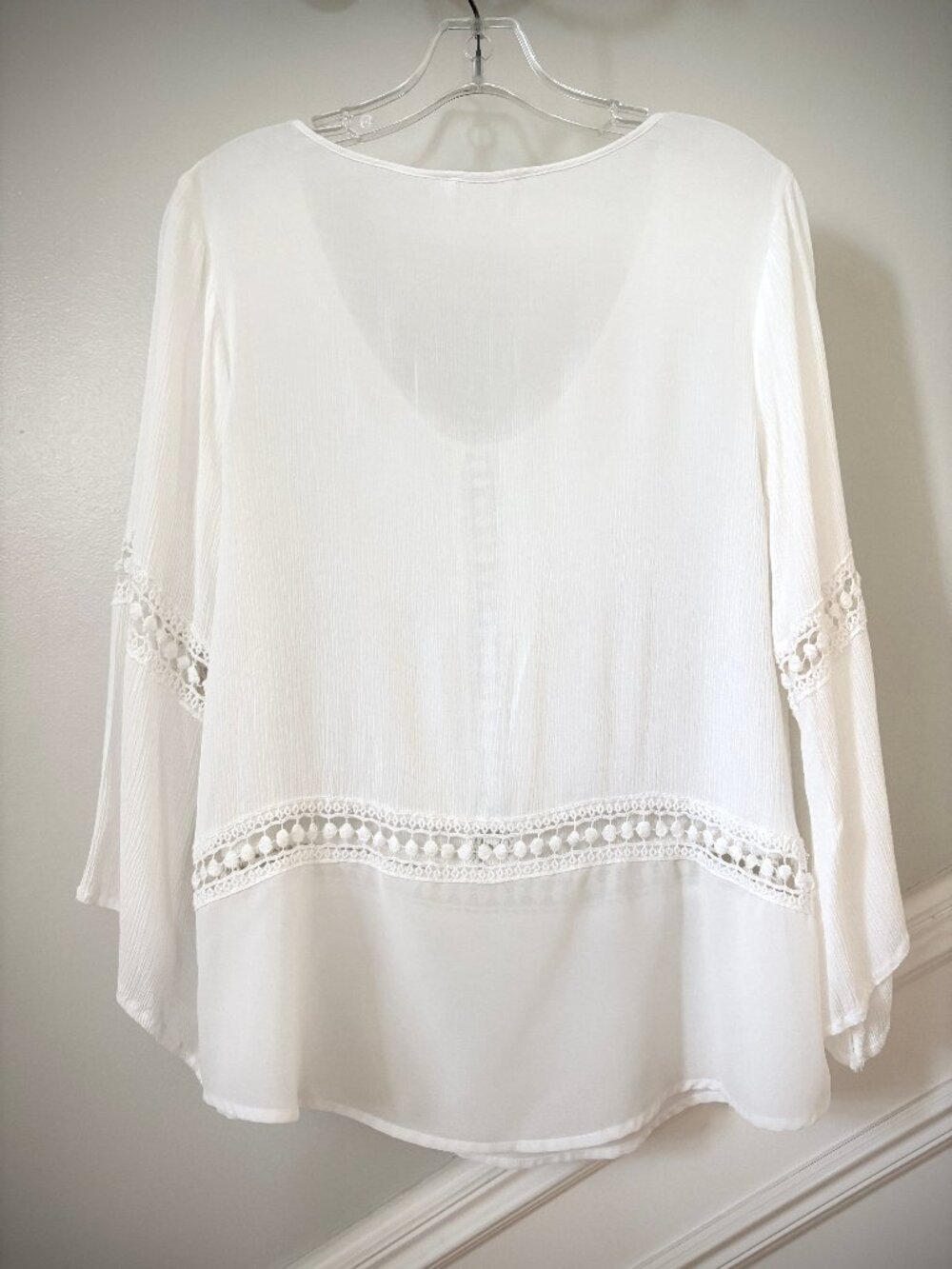 Lush Boho Long Sleeved Top, Size Small - Picture 3 of 11